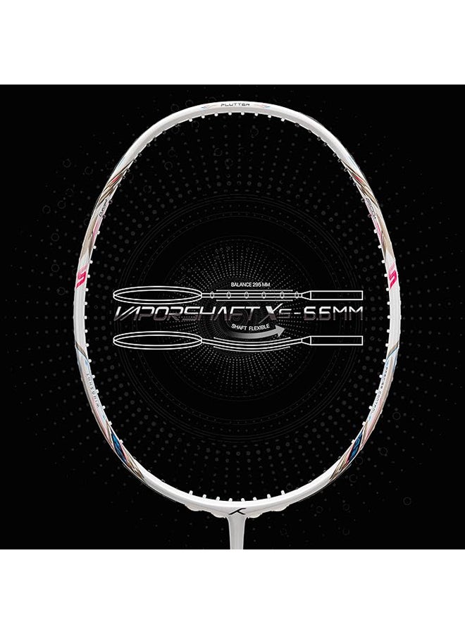 HUNDRED FLUTTER S CTRL Carbon Fibre Strung Badminton Racket with Full Racket Cover | For Intermediate Players | 80 grams | Maximum String Tension - 32lbs - Image 2