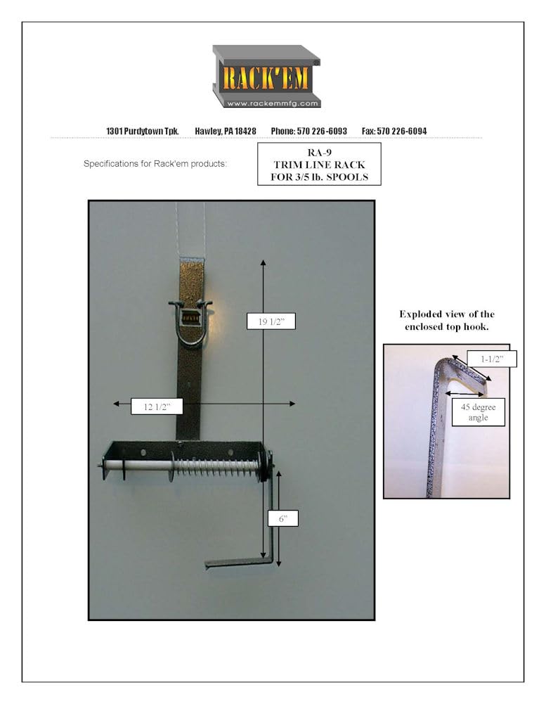 RACK'EM MFG Trim LINE Rack 3/5 LB.SPL - Image 5