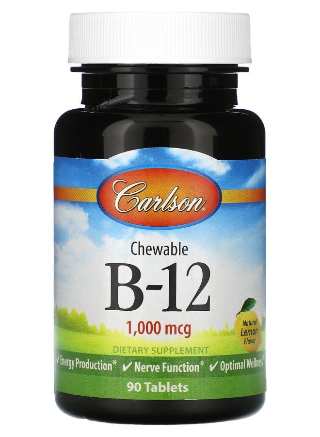Chewable Vitamin B-12 Lemon 1000 mcg 90  Tablets