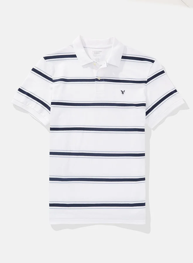 امريكان ايجل AE Striped Polo Shirt