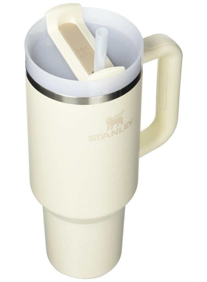 Stanley Quencher H2.0 Tumbler with Handle and Straw 40 oz | Flowstate 3-Position Lid | Cup Holder Compatible for Travel | Insulated Stainless Steel Cup | BPA-Free | Cream 2.0 - Image 4