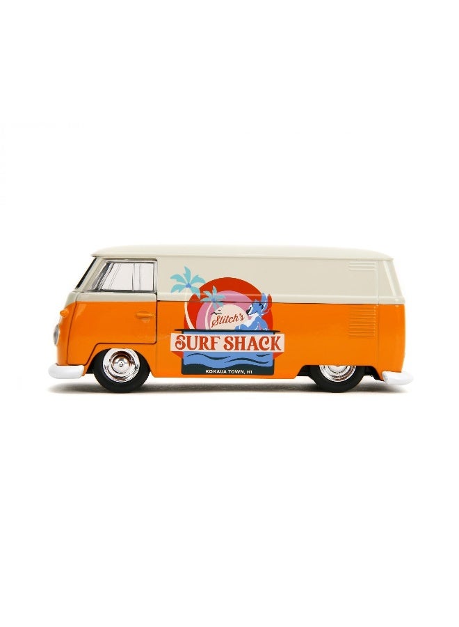 JADA Disney Lilo & Stitch Surf Shack 1961 Volkswagen Die-Cast Bus (1:32, Orange/White)  - Image 2