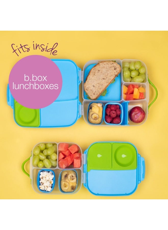 B.Box Silicone Snack Cups with Lid | Fits Lunch Box & Mini Lunch Box | Foldable Design | 5.1–5.7 fl oz | BPA Free-Forest - Image 4