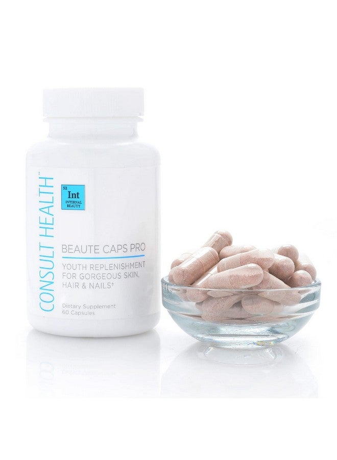 Consult Beaute Consult Health Beaute Caps Pro 10000 Mcg Of Biotin For Youthful Skin Hair Nails Capsules 30 Day 60 Count (1Pack) - Image 1