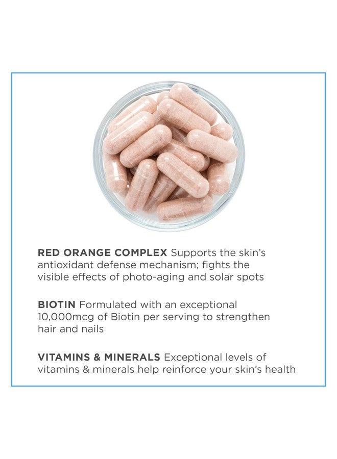 Consult Beaute Consult Health Beaute Caps Pro 10000 Mcg Of Biotin For Youthful Skin Hair Nails Capsules 30 Day 60 Count (1Pack) - Image 3