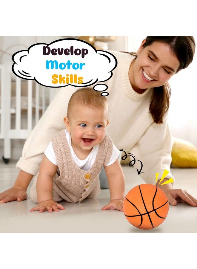 Shindel Sports Balls for Kids, 5 Inches Playground Balls with Hand Pump, Includes Football, Basketball - Image 5