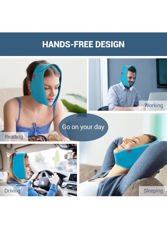Comfytemp - Wisdom Teeth Ice Pack Head Wrap, Face Ice Pack For Tmj Relief, Surgery Recovery, Fsa Hsa Eligible, 4 Reusable Hot & Cold Gel Packs, Pain Relief For Jaw, Chin, Oral, Facial, Dental Implants - Image 1