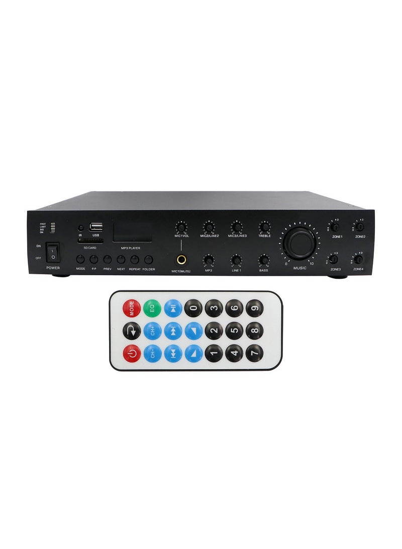 Voicetech 4 Zone Amplifier, Black - Image 3