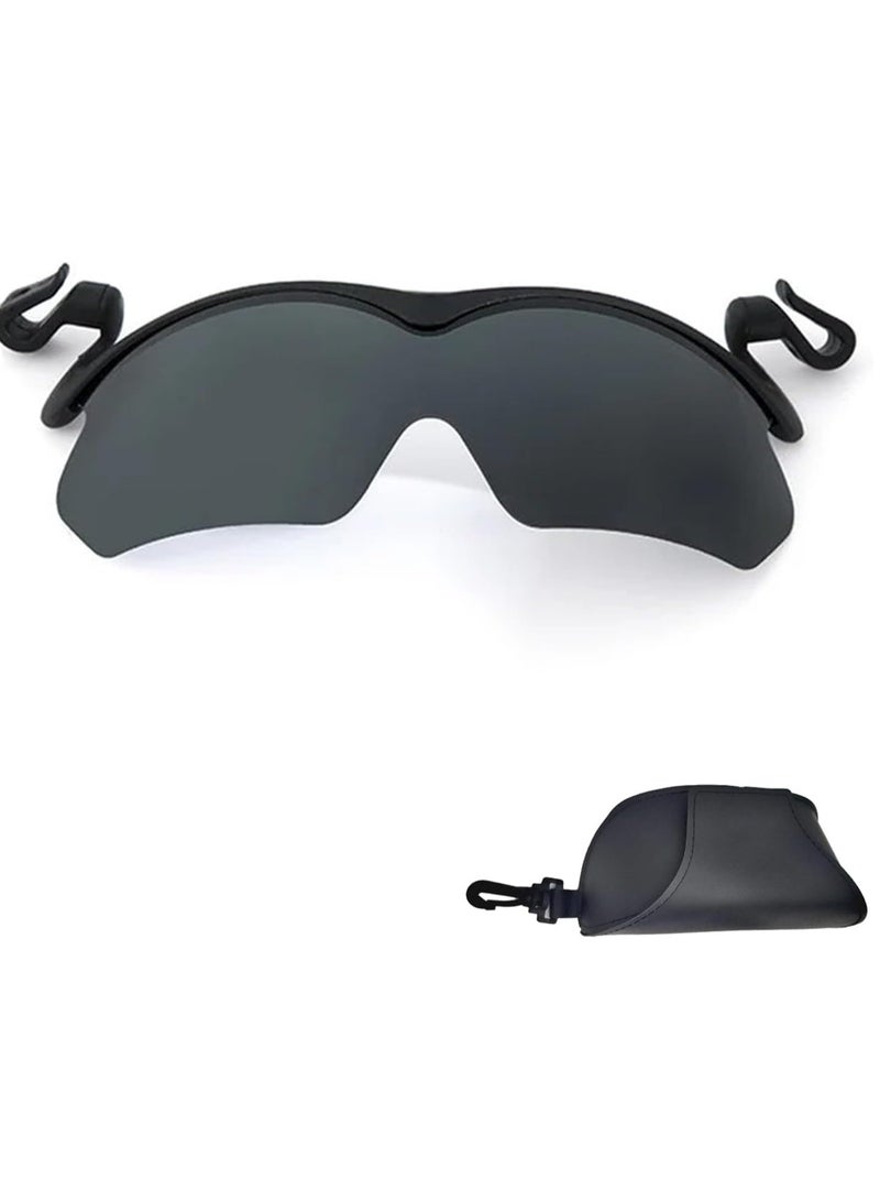 KASTWAVE Clip Cap Sports Sunglasses, Polarized Sunglasses, Clip on Sunglasses for Fishing Biking Hiking Cycling, Golf Eyewear, UV Protection, for Mens and Womens - Image 1