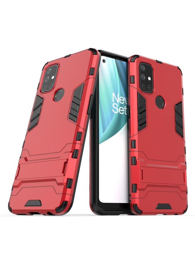 S-TOP Case For OnePlus Nord N10 5G Shockproof PC + TPU Protective Case with Hidden Holder - Image 2