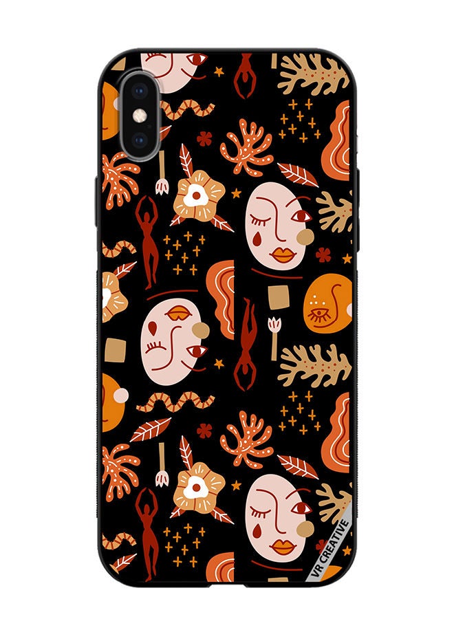 VR CREATIVE Protective Case Cover For Apple iPhone XS Max Silhouettes Of People Design Multicolour - Image 1