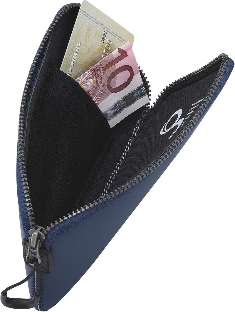 OneJoy Neoprene Phone Pouch, Lightweight Protective Cellphone Sleeve with Large Zipper Opening, Inner Pocket, Thermal Insulated, Durable Cell Phone Carrier for iPhone & Smartphones [ Navy ] - Image 4