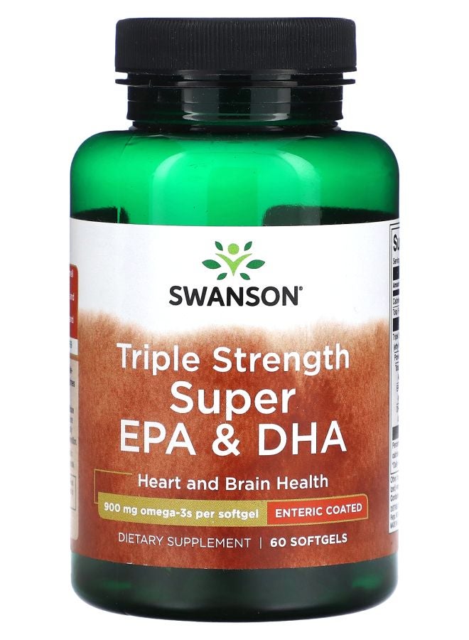 SWANSON Triple Strength Super EPA & DHA  900 mg 60 Softgels