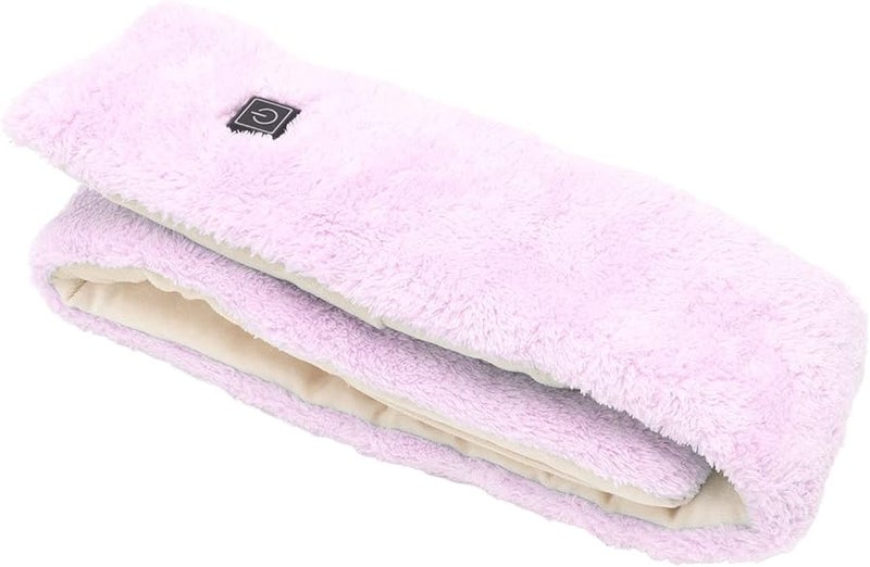 USB Electric Heating Scarf 3 Gears Adjustable Washable Thermal Scarf For Skiing Purple - Image 1
