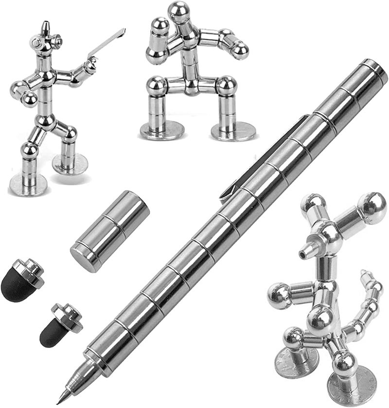 Nexllent Fidget Toys Pen,Magnetic Pen,Decompression Magnetic Metal Pen,Multifunction Writing Magnet Ballpoint Pen,Pressure Fidget Cool Gadgets,Toys Gifts for Kids,Teenage,Boy,Girls or Friends Colorful - Image 1
