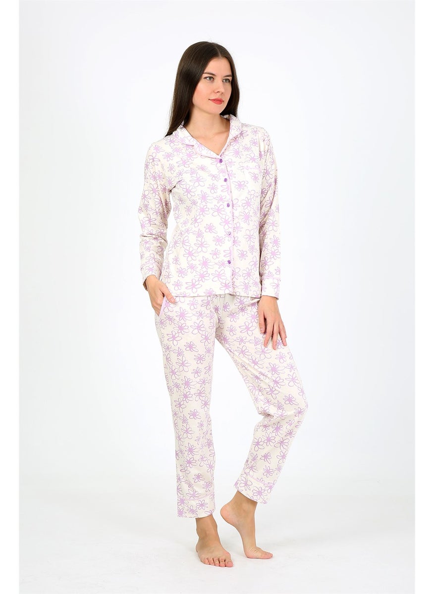 Women's Combed Cotton Long Sleeve Pajamas Set 2776 - pzsku/Z47F02F06FE5CE9354D4CZ/45/_/1731233183/c9b2417f-e3c9-488d-a0c8-f7d0d24a6569