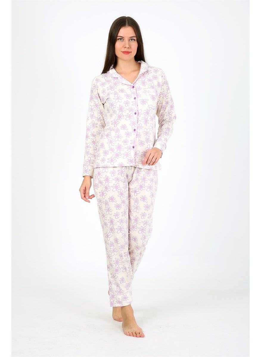 Women's Combed Cotton Long Sleeve Pajamas Set 2776 - pzsku/Z47F02F06FE5CE9354D4CZ/45/_/1731233185/7210ee2f-2730-49c2-a2fd-bad93e32788d