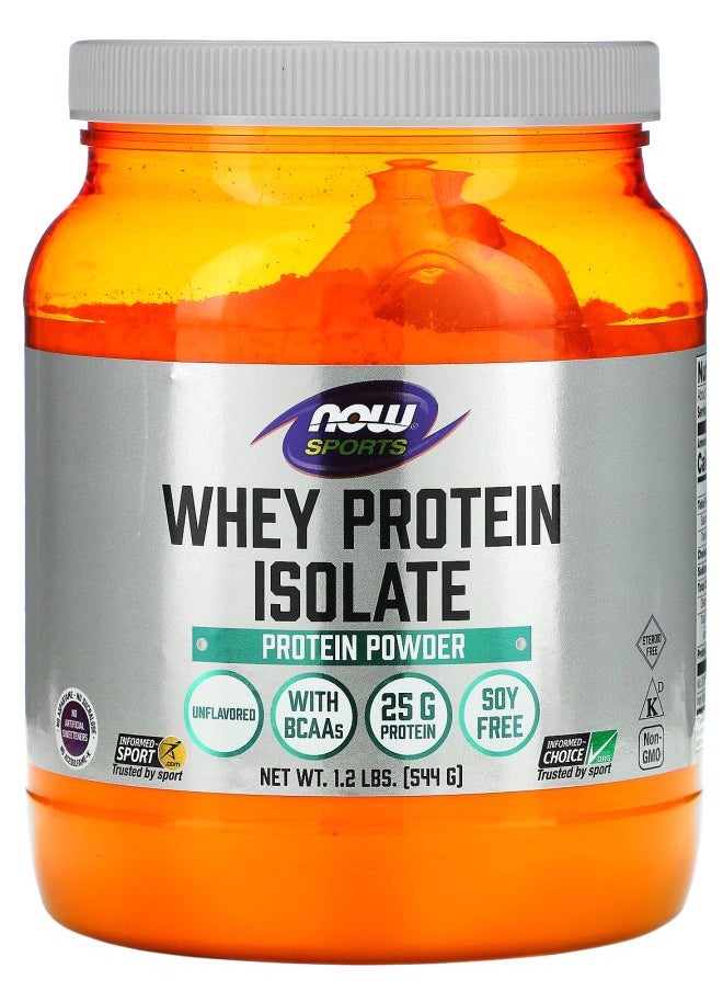 Sports Whey Protein Isolate Unflavored 1.2 lbs (544 g)