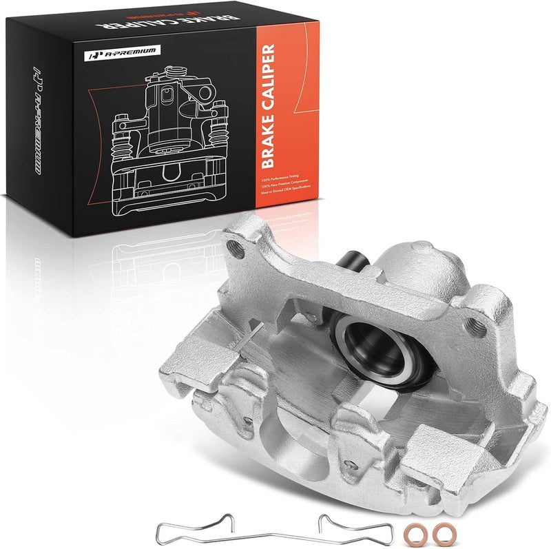 A-Premium Disc Brake Caliper Assembly with Bracket for Audi and Volkswagen Models - Image 1