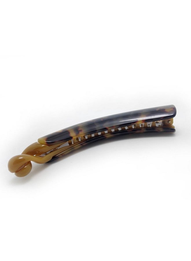 Meilliwish Noble Leopard Banana Hair Clip 1 PCS(H09)(DarkBrown) - Image 2