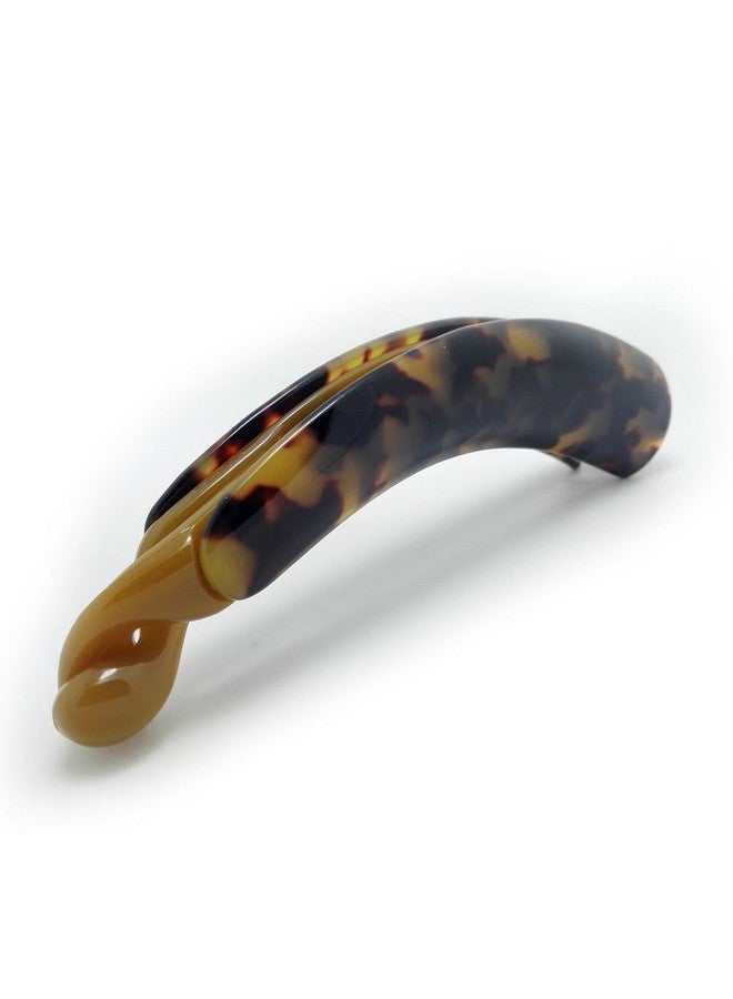 Meilliwish Noble Leopard Banana Hair Clip 1 PCS(H09)(DarkBrown) - Image 1
