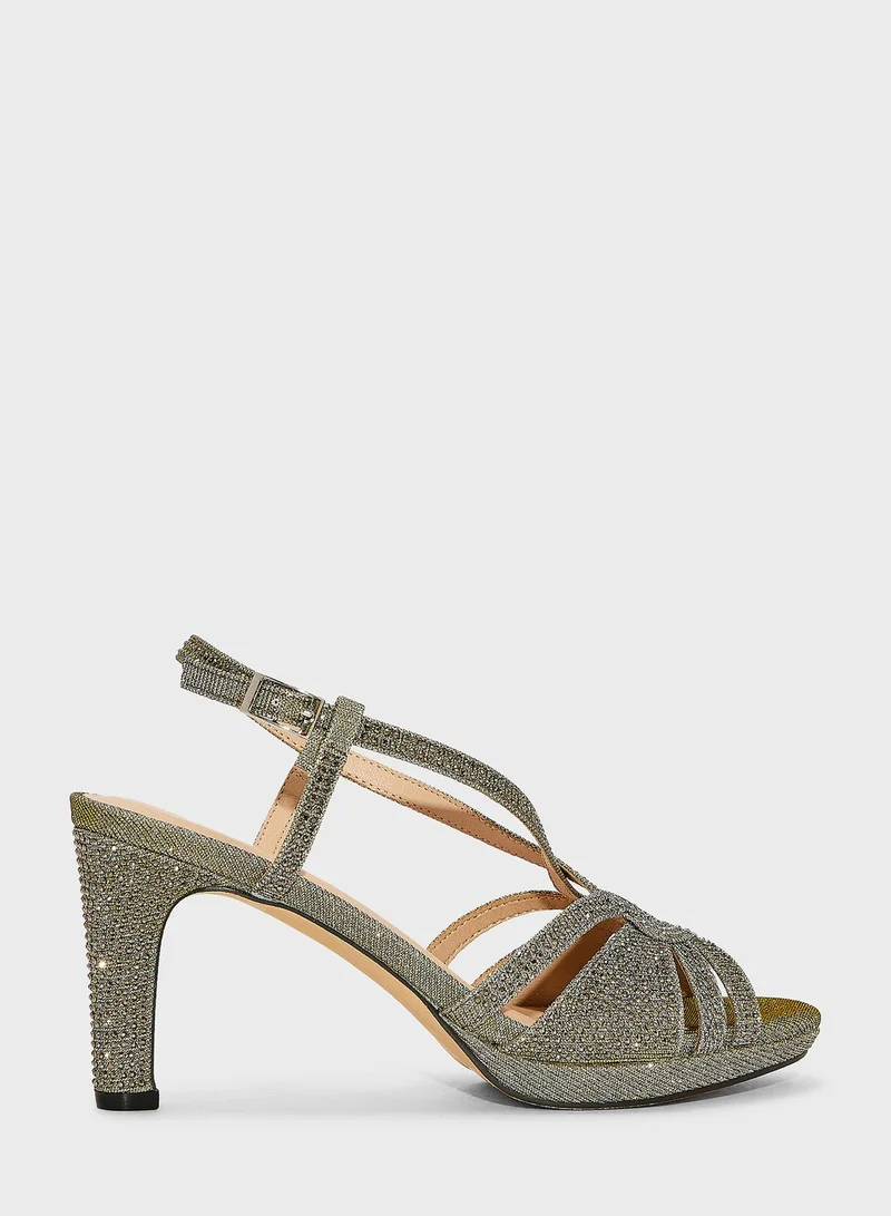 منبور Ankle Straps High Heel Sandals