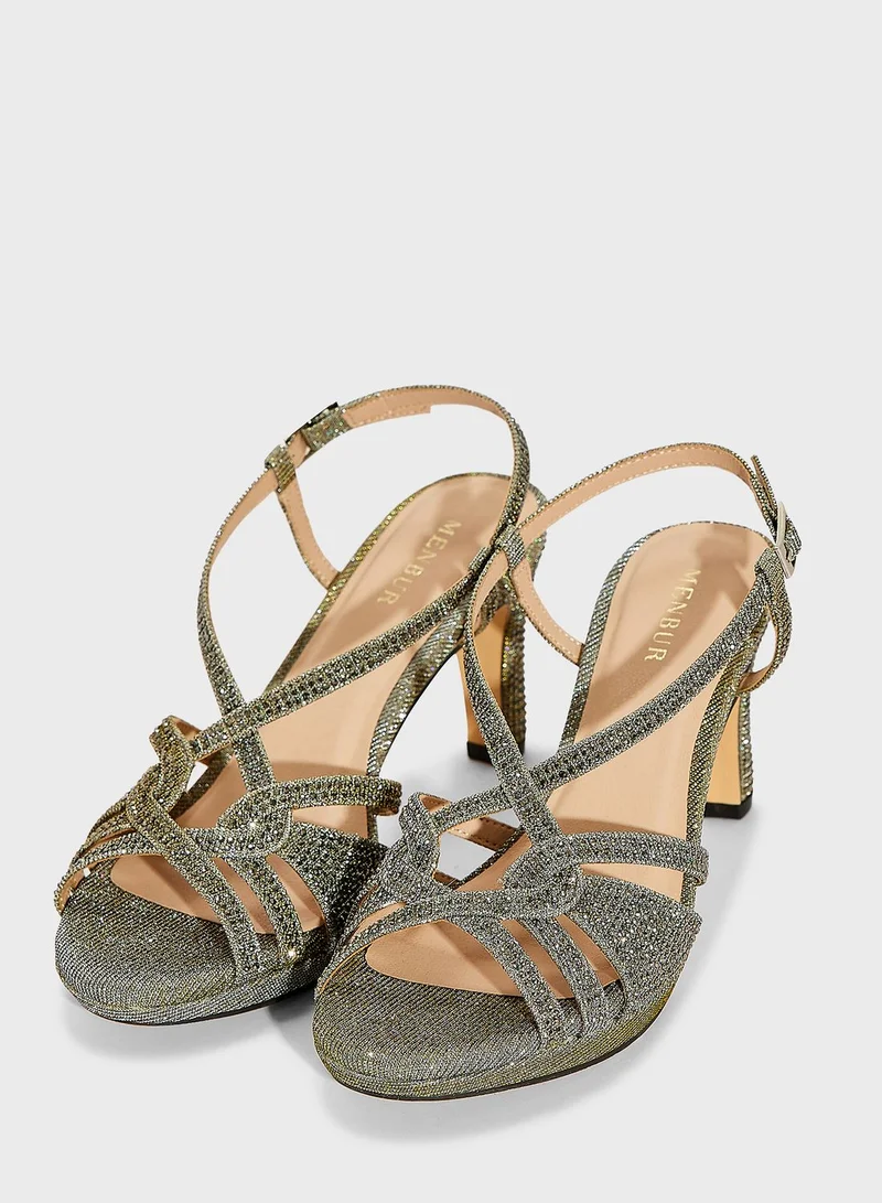 منبور Ankle Straps High Heel Sandals