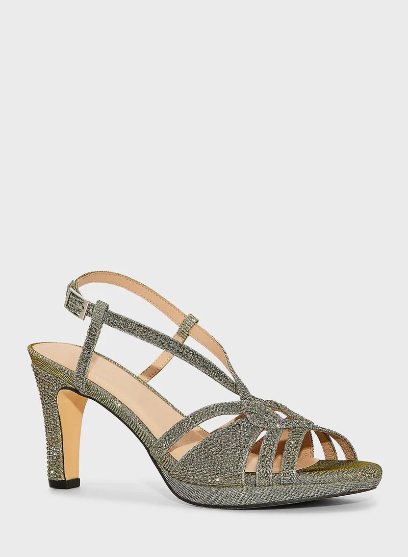 منبور Ankle Straps High Heel Sandals