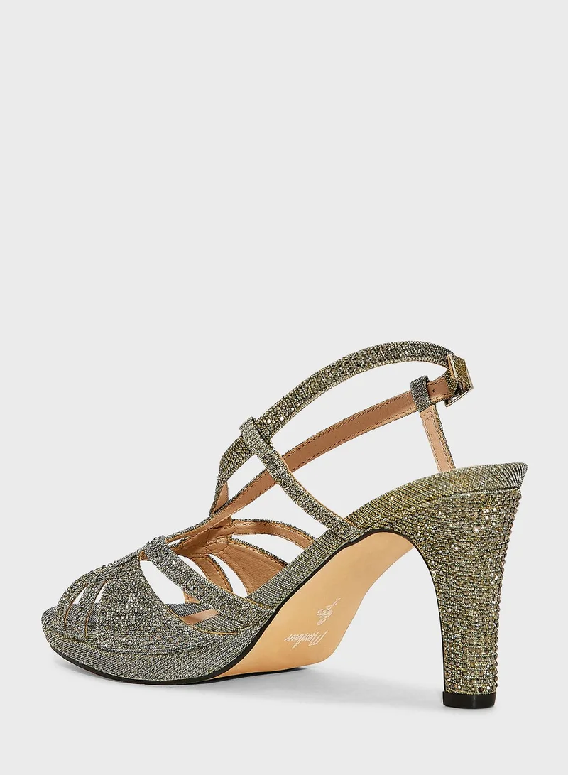 منبور Ankle Straps High Heel Sandals