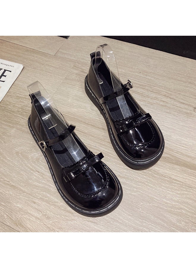 Cute Bow Mary Jane Small Leather Shoes Women's Korean-style Soft Girl Lolita Jk Shoes Summer Thin Shoes