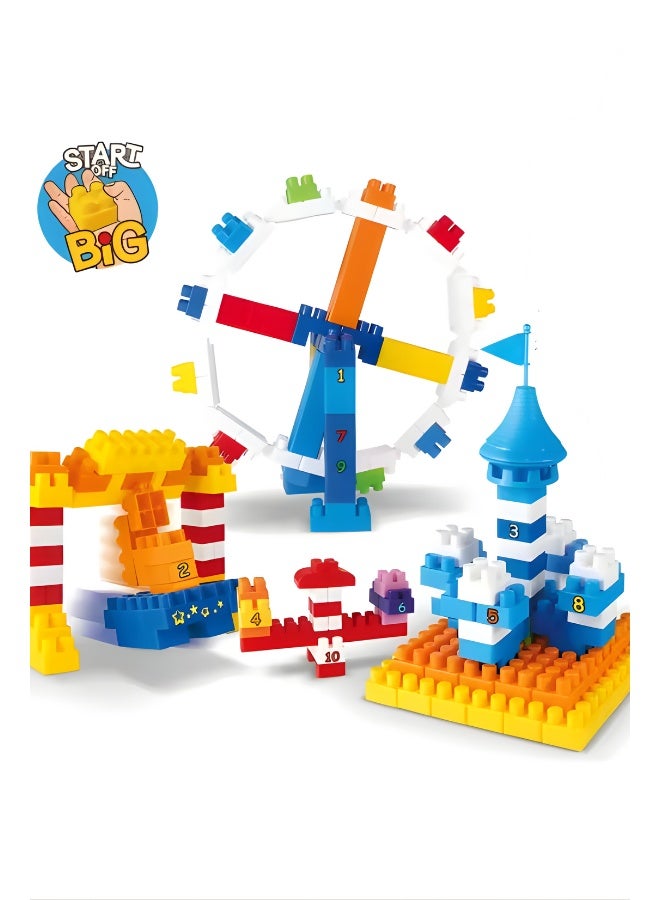 DAT Colorful Building Blocks Set for Kids (62 PCS) – Creative Educational Toy for Boys & Girls with Storage Box - Image 3