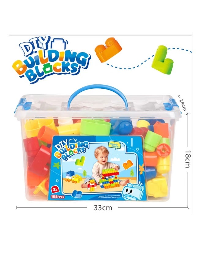DAT Colorful Building Blocks Set for Kids (62 PCS) – Creative Educational Toy for Boys & Girls with Storage Box - Image 2
