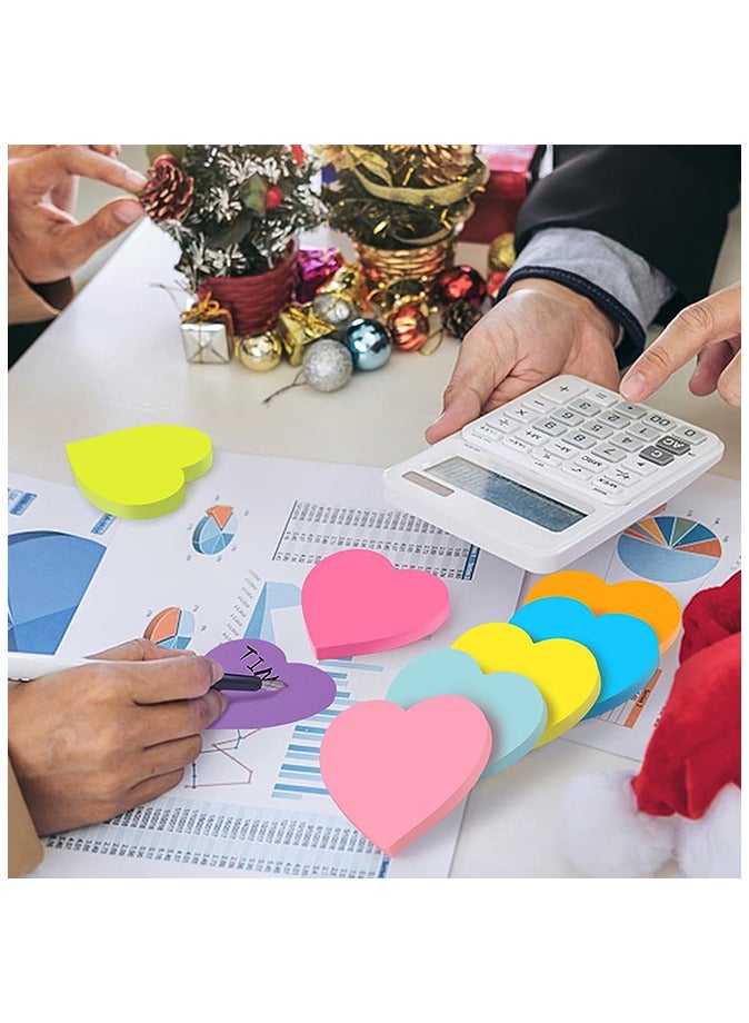 Generic Heart Sticky Notes Folder 180 sheets Multicolour  - Image 4