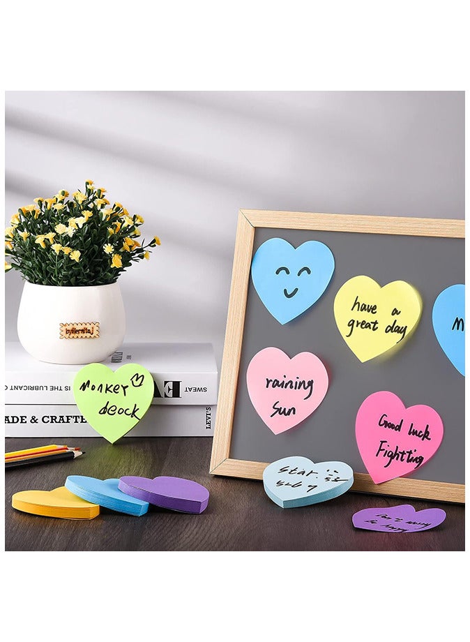 Generic Heart Sticky Notes Folder 180 sheets Multicolour  - Image 2