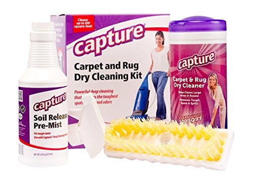 Capture Carpet Total Care Kit 100 - Home Couch and Upholstery, Car Rug, Dogs & Cats Pet Carpet Cleaner Solution - Strength Odor Eliminator, Stains Spot Remover, Non Liquid & No Harsh Chemical - Image 1