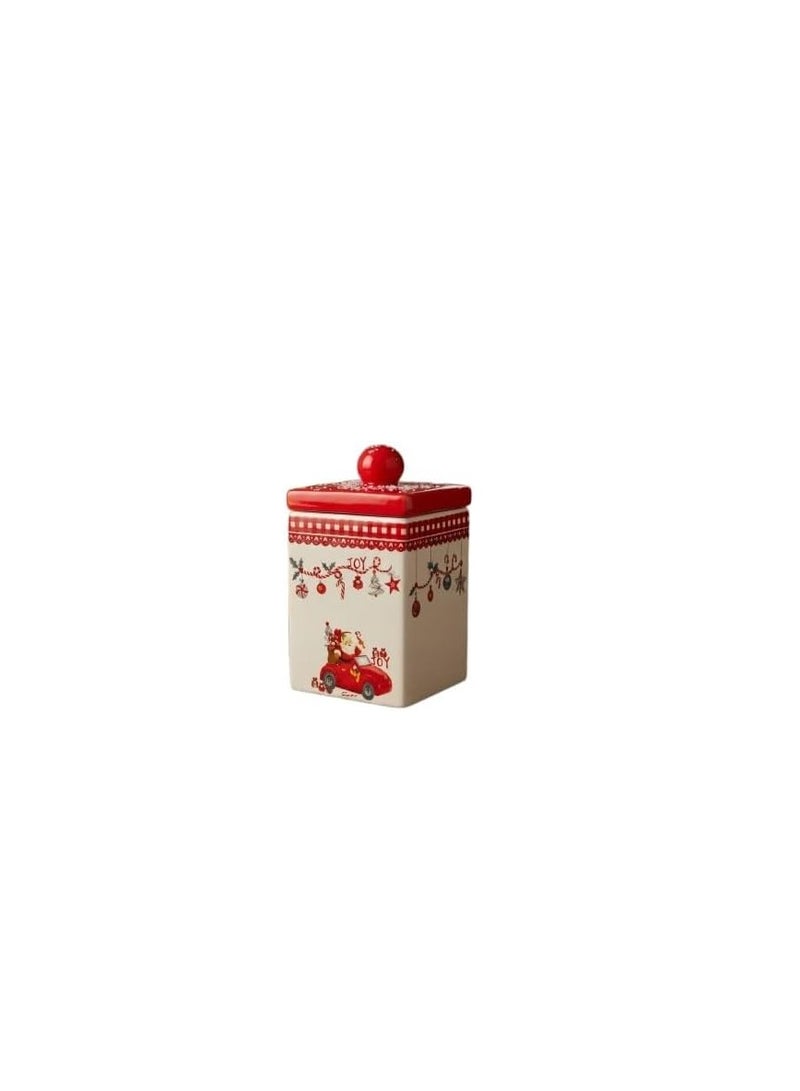 Luxury Christmas Sugar & Spice Organizer – Multi-Purpose Airtight Storage Jar with Elegant Festive Design – Perfect for Sugar, Spices & Small Sweets (FO) - Image 1