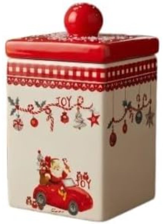 Luxury Christmas Sugar & Spice Organizer – Multi-Purpose Airtight Storage Jar with Elegant Festive Design – Perfect for Sugar, Spices & Small Sweets (FO) - Image 2