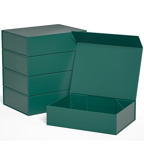 ROSTELACK Green Gift Boxes 119 x 85 x 33 with Magnetic Closure Lid Gift Box for PresentsBridesmaid Gifts BoxeCute BoxesBirthday Gift BoxLuxury for Gift Packaging Magnetic Gift Boxe for Wrapping Gifts - Image 1