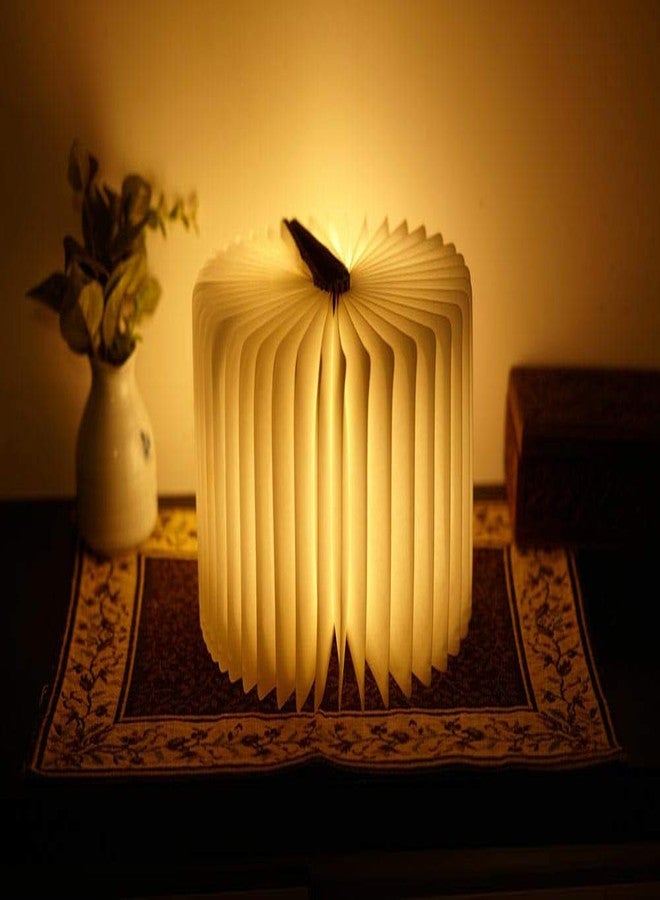 أريون مصباح طاولة ليلي LED خشبي فريد من نوعه من أريون، مناسب لأعياد الميلاد وعيد الحب، صنع في الهند، بني، عبوة من قطعة واحدة - Image 4