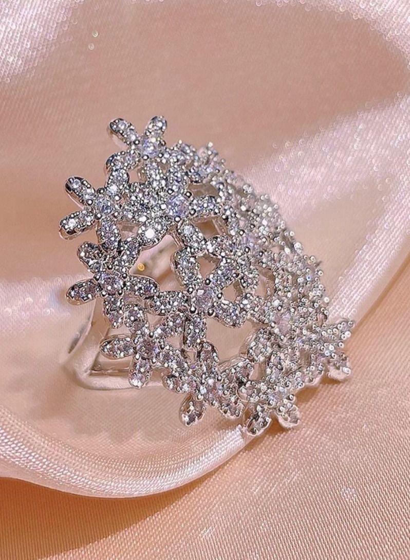 استراتيجية خاتم مصنوع من الفضة الإسترليني عيار 925 ومرصع بالزكرونيا المكعبة - Image 3