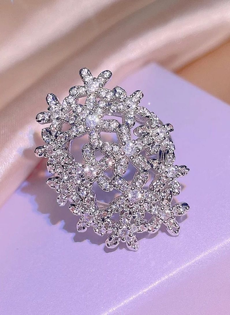 استراتيجية خاتم مصنوع من الفضة الإسترليني عيار 925 ومرصع بالزكرونيا المكعبة - Image 4