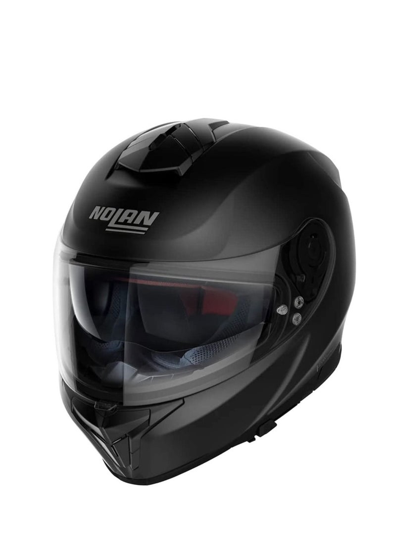 Nolan - Nolan N80-8 Classic N-Com 10 Full Face Helmet Flat Black - Image 1