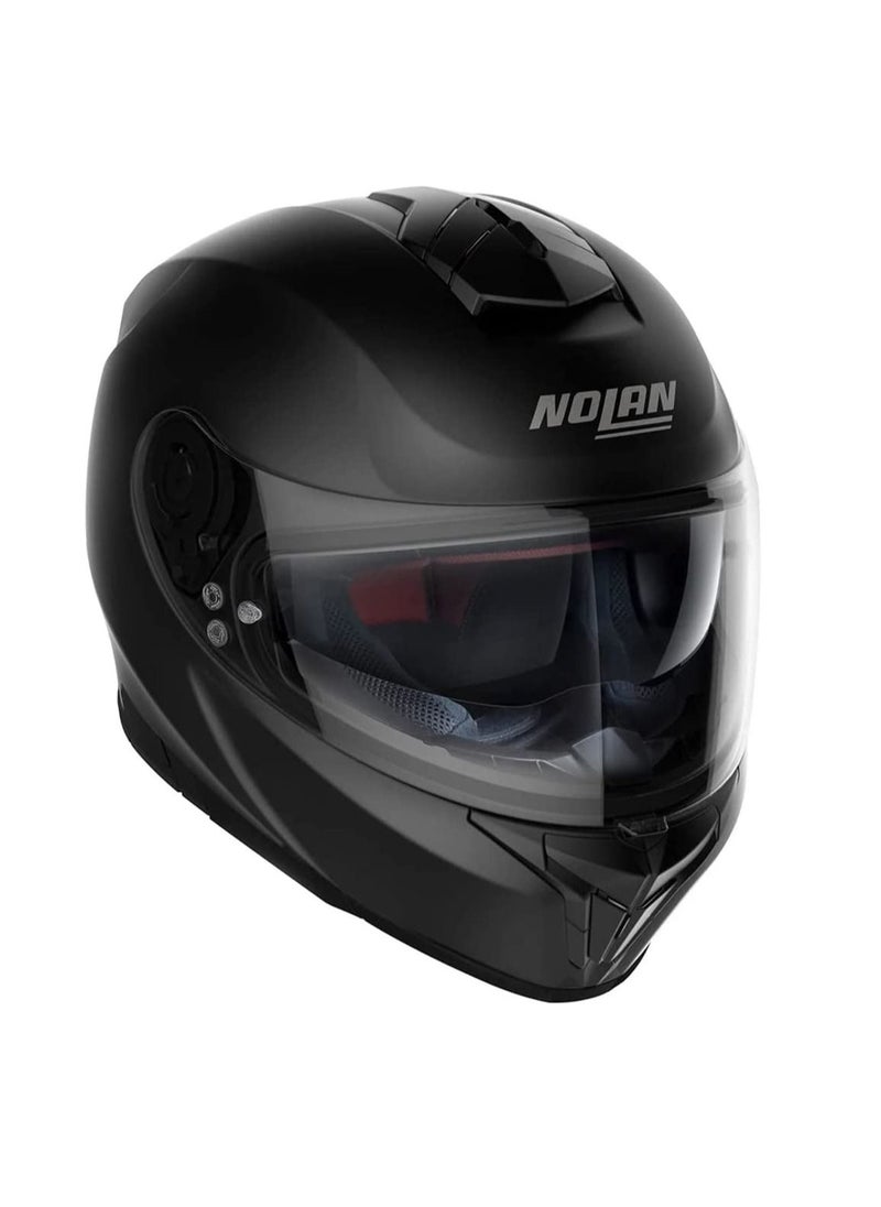 Nolan - Nolan N80-8 Classic N-Com 10 Full Face Helmet Flat Black - Image 1