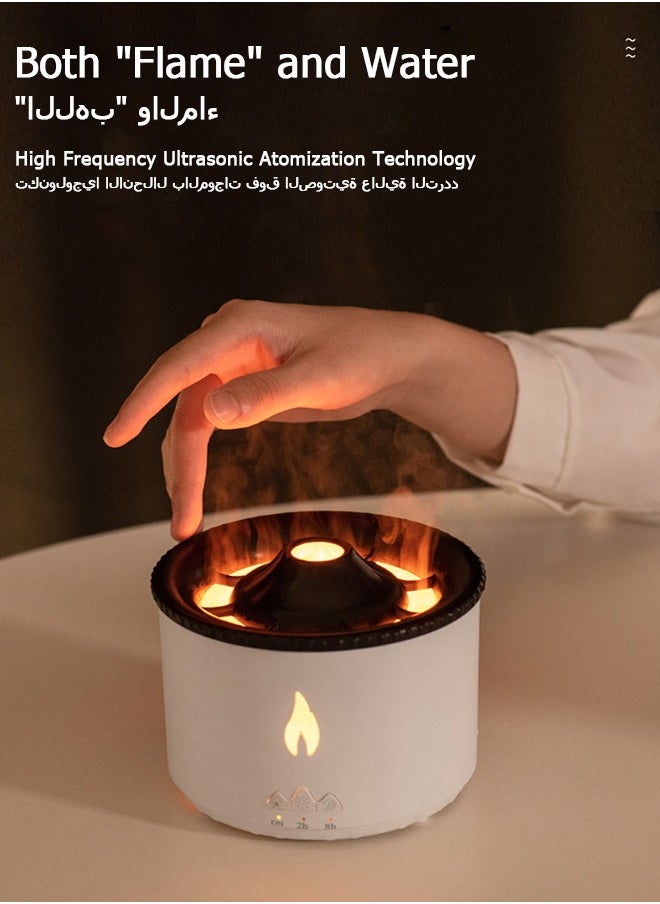 Jourvent - Ultrasonic Essential Oil Diffuser with Color Night Lights – Silent Aromatherapy Humidifier for Large Rooms, Auto Shut-Off, Cool Mist for Home, Office, Bedroom & Yoga (White) - Image 1