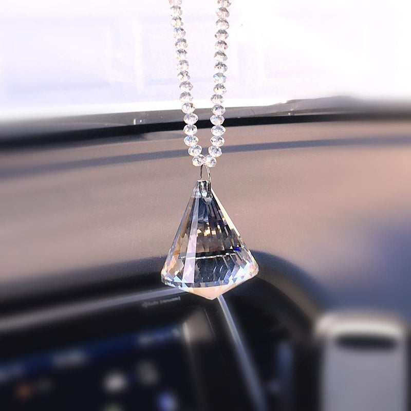 Light Wave Beautiful Sparkling Crystal Rainbow Sun-Catcher Ball Prism Pendant Hanging, Window, Garden, Balcony Hanging Ornament, Car Hanging (Model 10) - Image 5