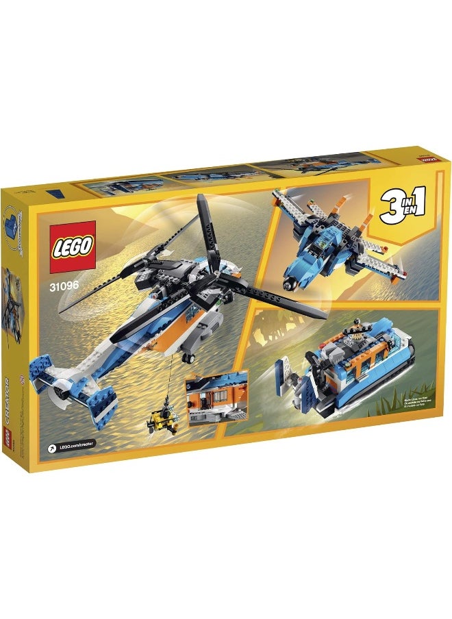 LEGO Creator 3in1 Twin Rotor Helicopter 31096 Building Kit (569 Pieces)