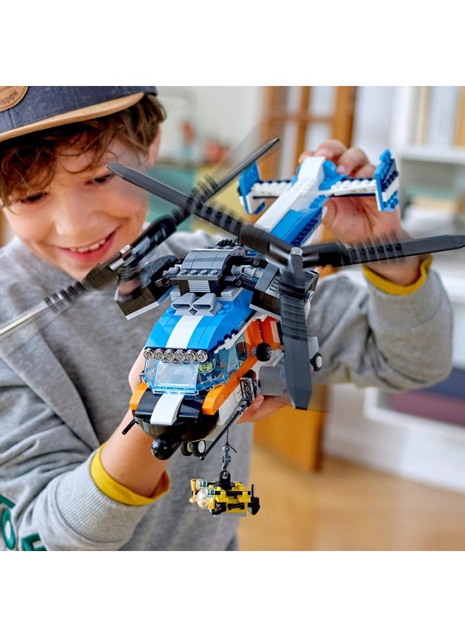 LEGO Creator 3in1 Twin Rotor Helicopter 31096 Building Kit (569 Pieces)