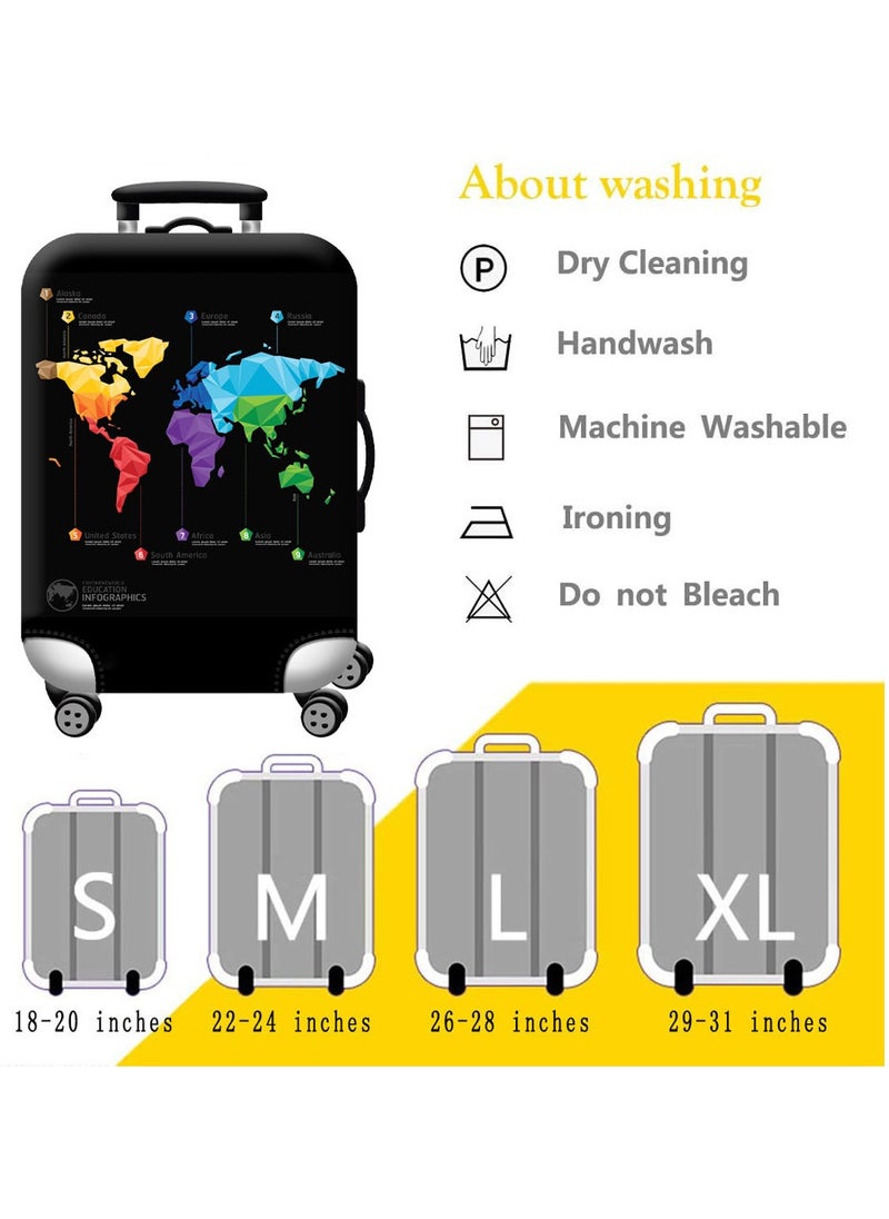URbazaar Elastic Travel Luggage Cover Travel Suitcase Protective Cover for Trunk Case Apply to 18-30 inch luggage Suitcase Cover  - Image 2