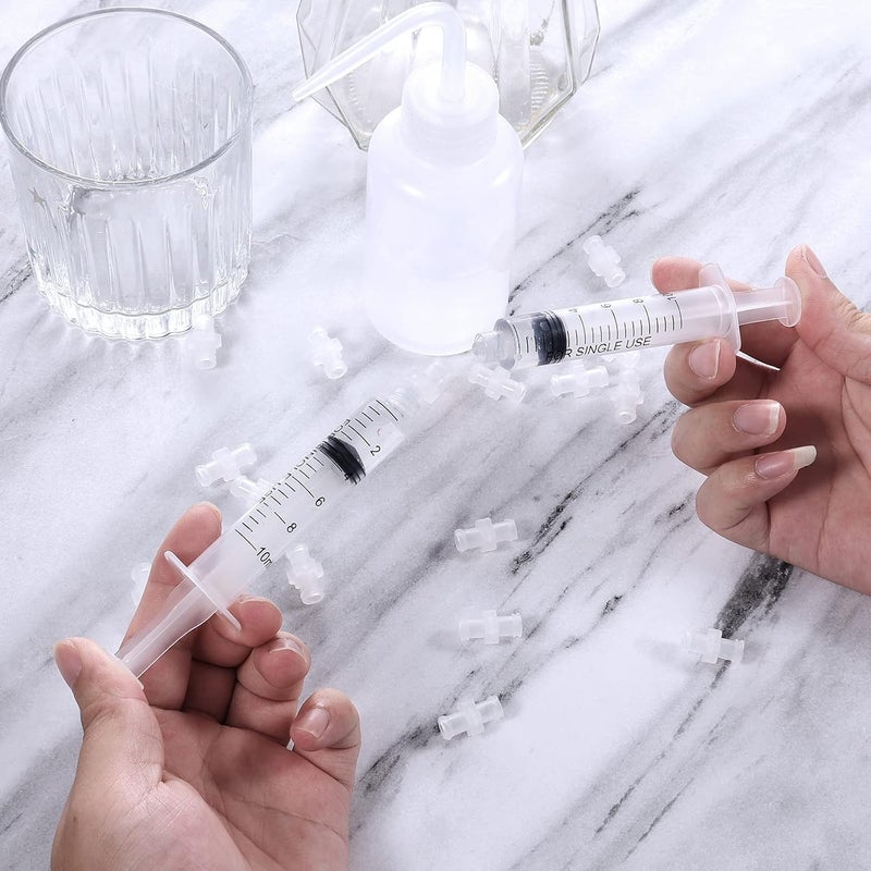AIEX 60pcs Syringe Adapter Kit - Female Luer Lock Syringe to Coupler Adapter - Image 4