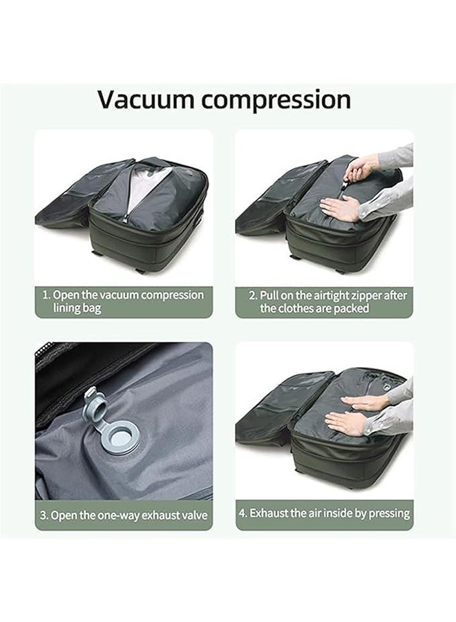 Generic Black Backpack Vacuum, 60l Travel Backpack, Anti Theft Backpack With Vacuum Pump,Air Travel Bag,Fr Sports Travel Outdoor Business Trip Work Black  - Image 5